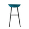 Kick barkruk Finn laag - Velvet Blauw