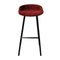 Kick barkruk Finn laag - Velvet Rood