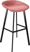 Kick barkruk Finn laag - Velvet Rood