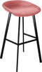 Kick barkruk Finn laag - Velvet Roze