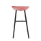 Kick barkruk Finn laag - Velvet Roze