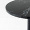 Kick Bijzettafel Marble Rond Hoog - Zwart