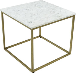 Kick Bijzettafel Marble - Wit