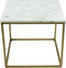 Kick Bijzettafel Marble - Wit