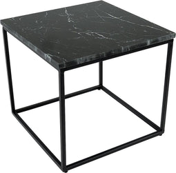 Kick Bijzettafel Marble - Zwart