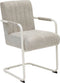 Kick buisframe stoel Isa - beige - wit frame