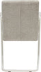 Kick buisframe stoel Isa - beige - wit frame