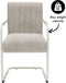 Kick buisframe stoel Isa - beige - wit frame