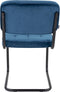 Kick buisframe stoel Ivy donkerblauw - set van 4