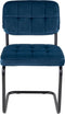 Kick buisframe stoel Ivy donkerblauw - set van 6