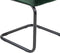 Kick buisframe stoel Ivy donkergroen - set van 4