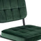 Kick buisframe stoel Ivy donkergroen - set van 6