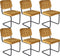 Kick buisframe stoel Ivy goud - set van 6