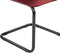 Kick buisframe stoel Ivy rood - set van 4