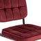 Kick buisframe stoel Ivy rood - set van 4