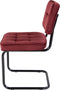 Kick buisframe stoel Ivy rood - set van 4