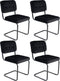 Kick buisframe stoel Ivy zwart - set van 4