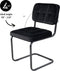 Kick buisframe stoel Ivy - Zwart