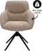 Kick draaistoel Fer - beige