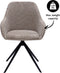 Kick draaistoel Mex - taupe