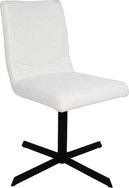 Kick draaistoel Sam Boucle - wit