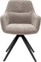 Kick draaistoel Tom Texture - taupe