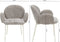 Kick eetkamerstoel Connor - grijs/beige