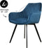 Kick Eetkamerstoel Karl Velvet - Donkerblauw