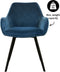 Kick Eetkamerstoel Karl Velvet - Donkerblauw