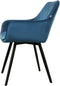 Kick Eetkamerstoel Karl Velvet - Donkerblauw