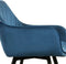 Kick Eetkamerstoel Karl Velvet - Donkerblauw
