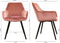 Kick Eetkamerstoel Karl Velvet - Roze