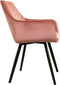 Kick Eetkamerstoel Karl Velvet - Roze