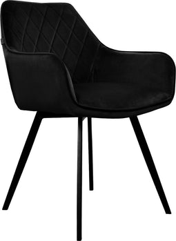 Kick Eetkamerstoel Karl Velvet - Zwart