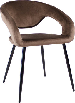 Kick Eetkamerstoel Lenn - Velvet Taupe