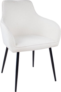 Kick Eetkamerstoel Maud - Boucle Wit