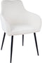 Kick Eetkamerstoel Maud - Boucle Wit