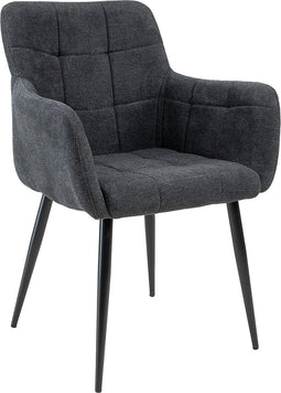 Kick eetkamerstoel Rev Texture - Zwart