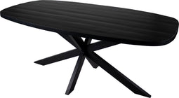 Kick Eetkamertafel Dane - Zwart - 180 cm