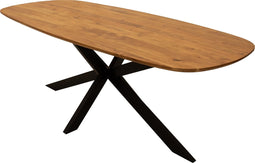 Kick eettafel Dana - 240cm - warm bruin