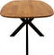 Kick eettafel Dana - 240cm - warm bruin
