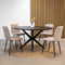 Kick eettafel Havard - 120cm - zwart
