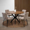 Kick eettafel Havard - 140cm - bruin
