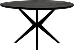Kick eettafel Havard - 140cm - zwart