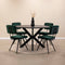 Kick eettafel Jake - 120cm - zwart