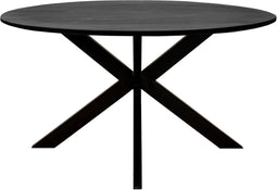 Kick eettafel Jake - 140cm - zwart