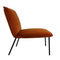 Kick fauteuil Velvet Lola - Oranje