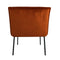 Kick fauteuil Velvet Lola - Oranje