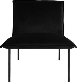 Kick Fauteuil Velvet Lola - Zwart