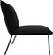 Kick Fauteuil Velvet Lola - Zwart